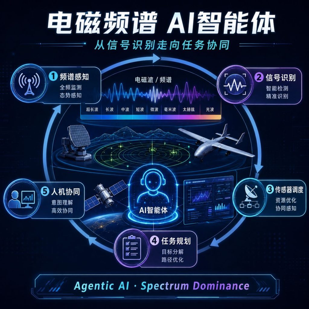 当AI智能体进入电磁频谱：从信号识别走向自主频谱作战